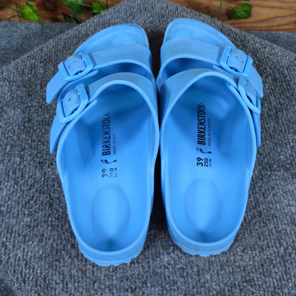 Birkenstock Arizona EVA Womens Slide Sandals Sz 8 Beach Pool Sky Blue Waterproof - Picture 4 of 6